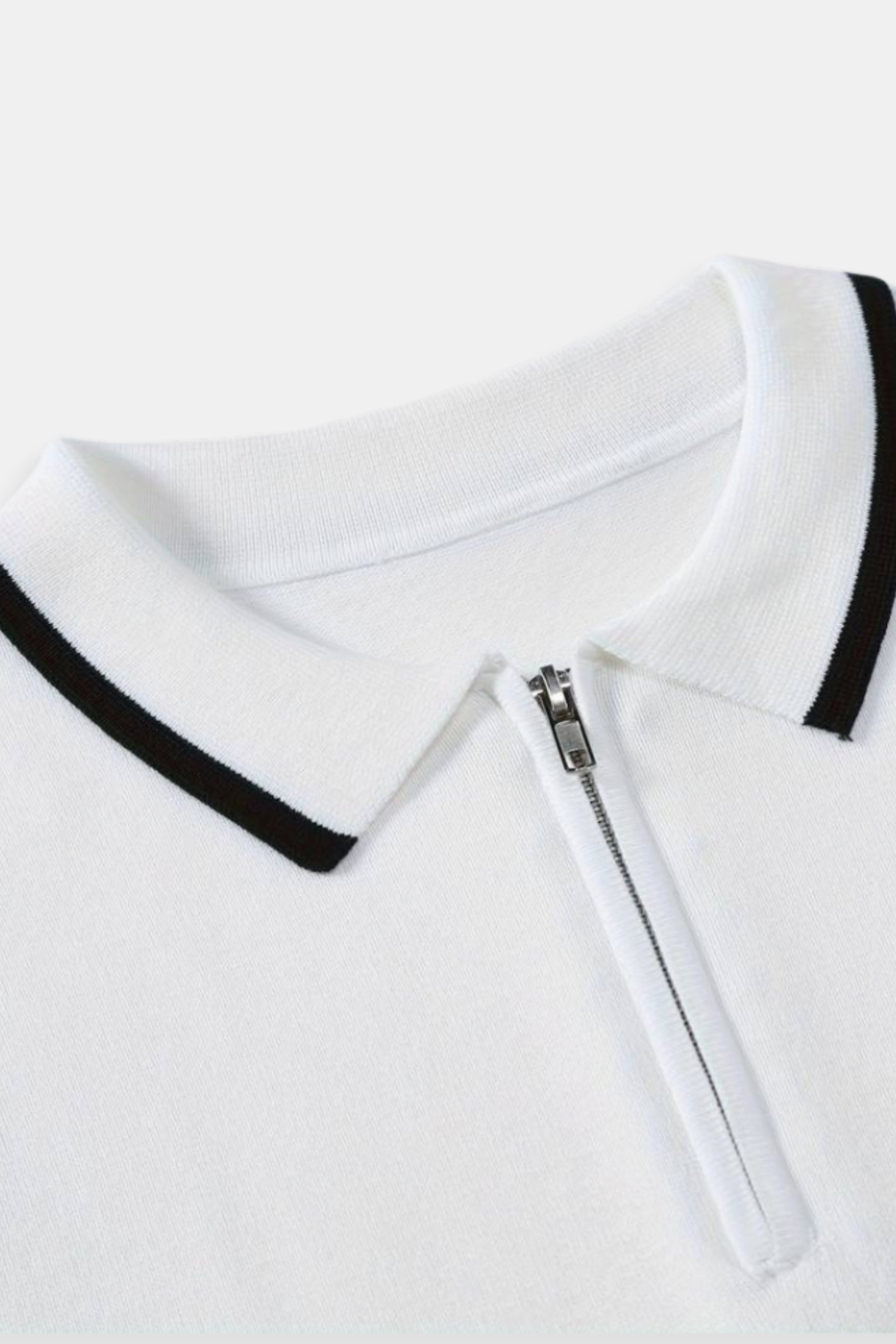 Belmont  Knitted Quarter Zip Golf Polo