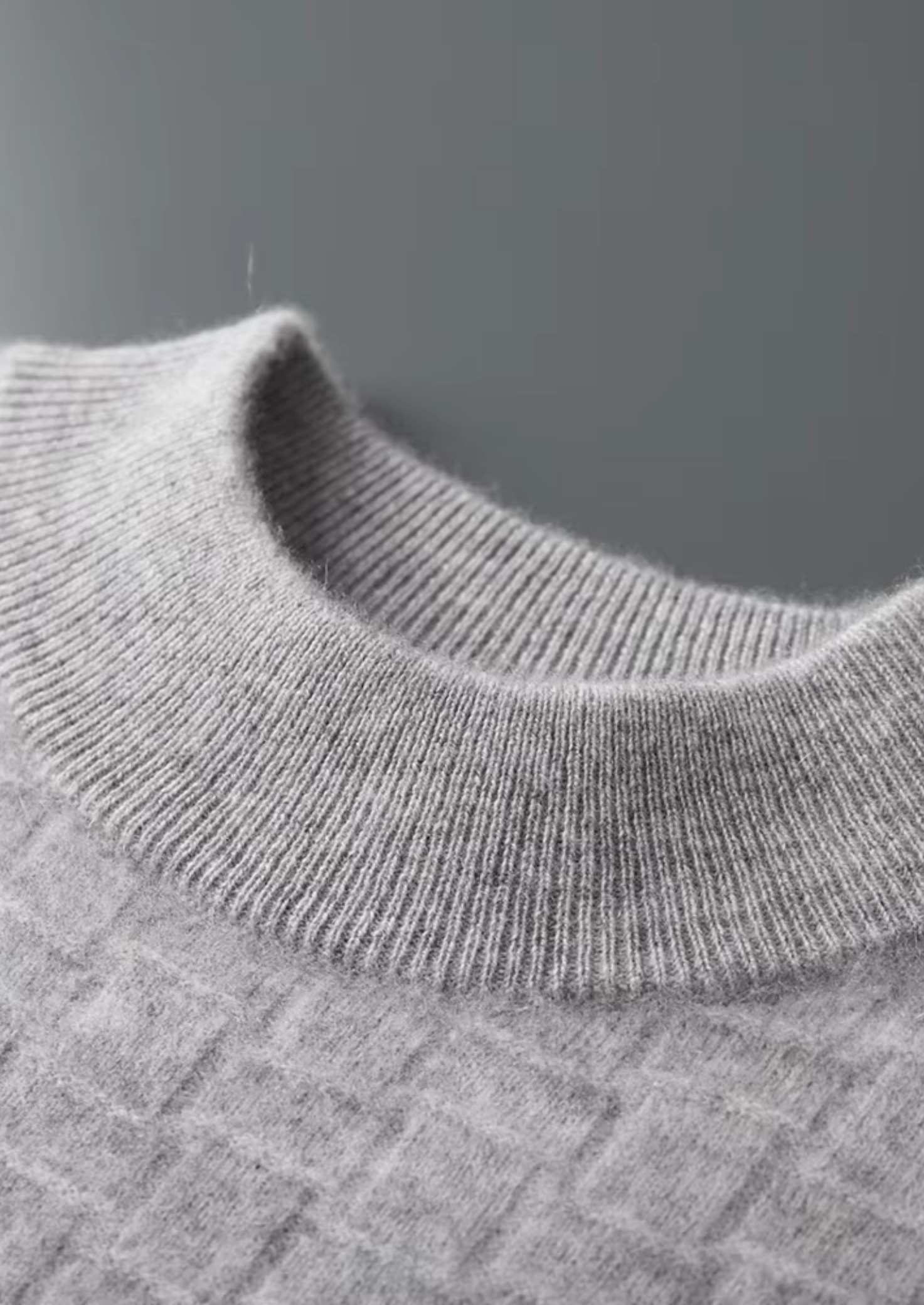 Belmont  WOOL TEXTURED MOCKNECK