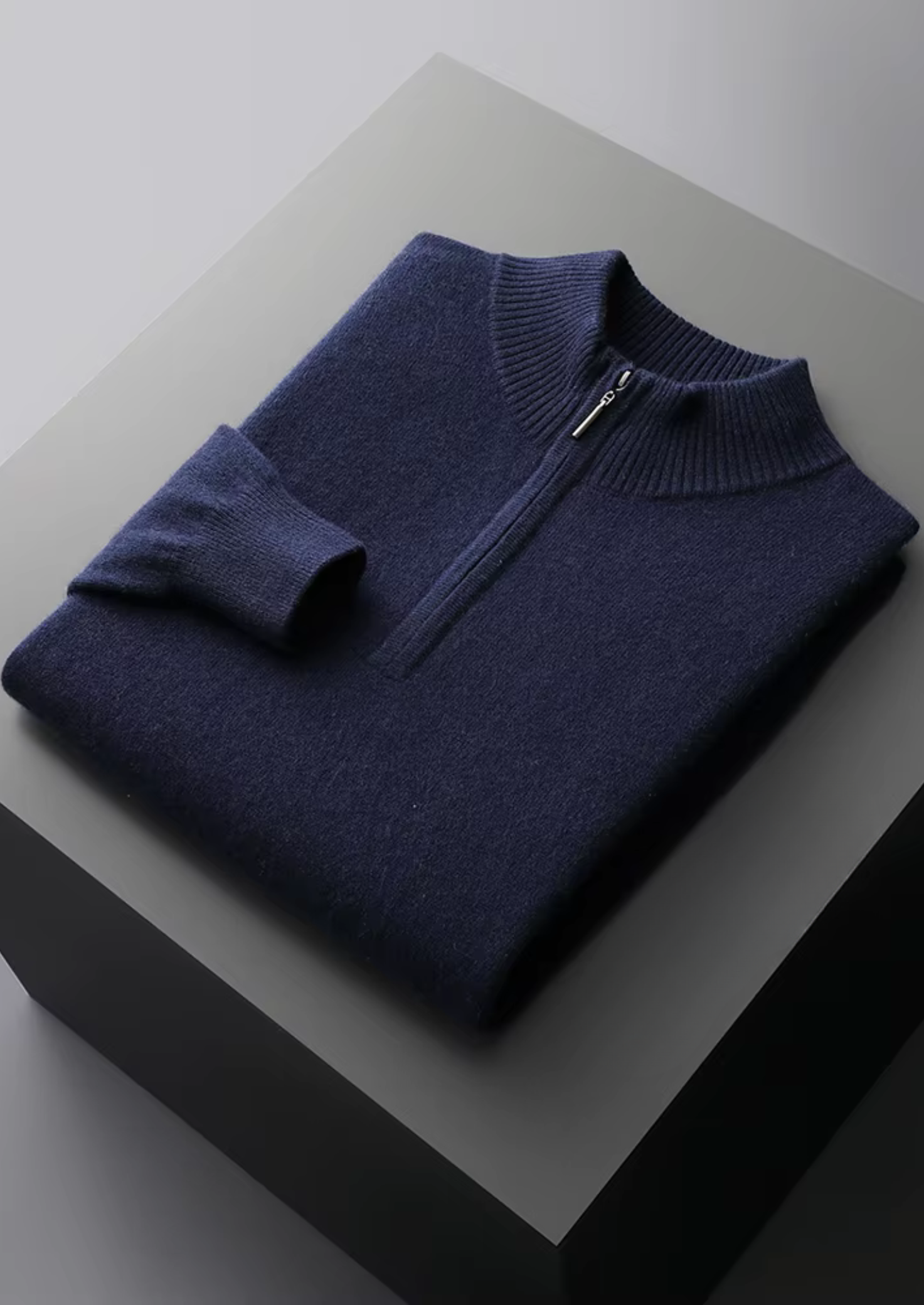 BELMONT WOOL HALF ZIP SWEATER