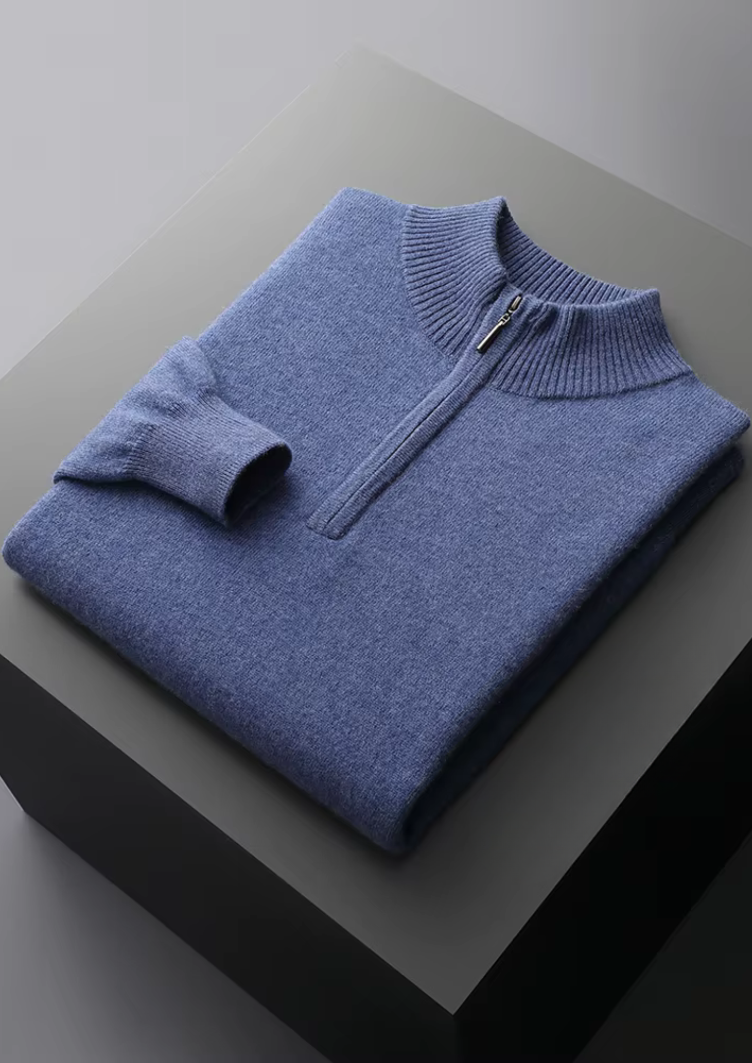 BELMONT WOOL HALF ZIP SWEATER