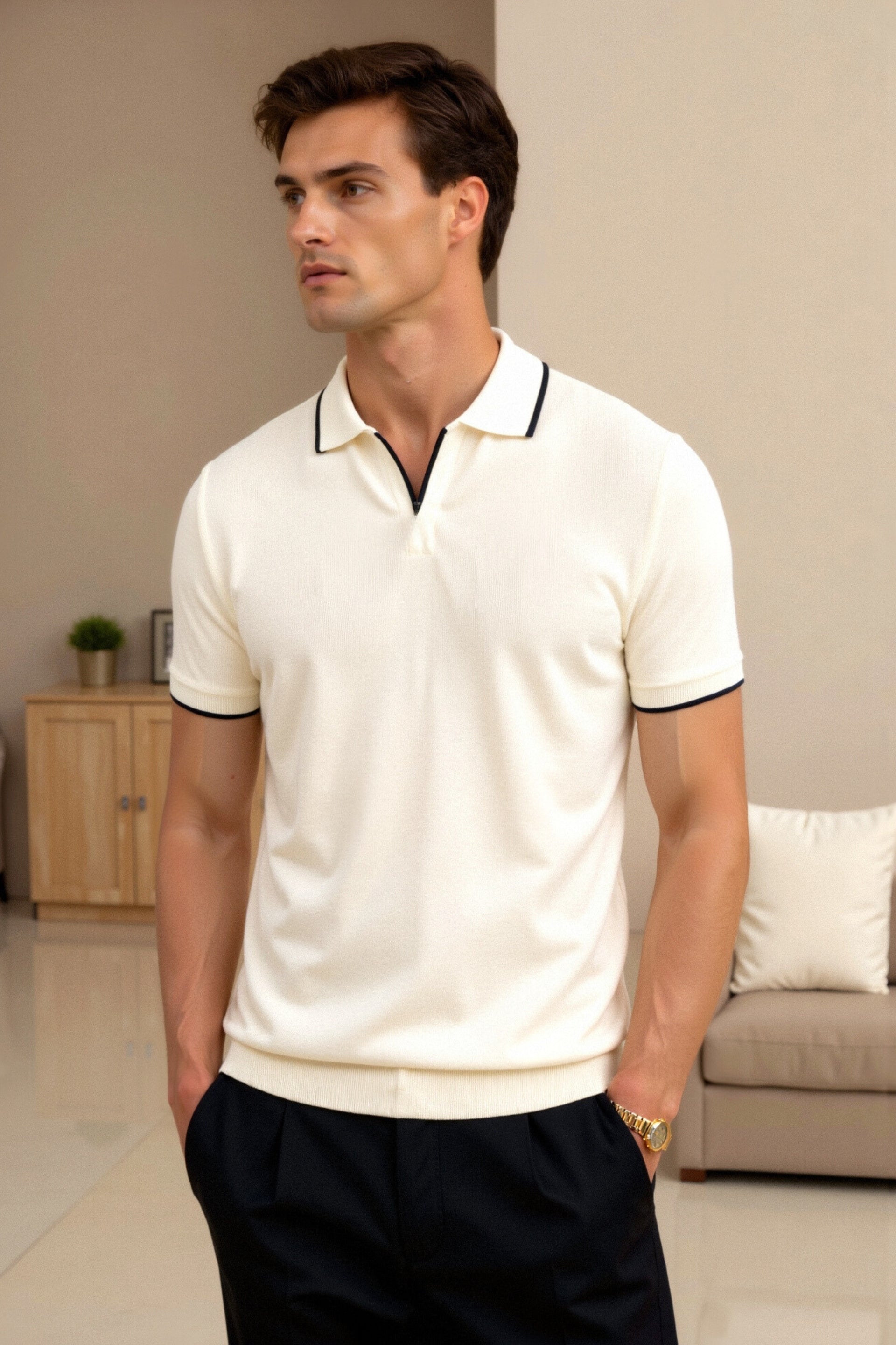 Belmont Contrast Slim Fitted Polo