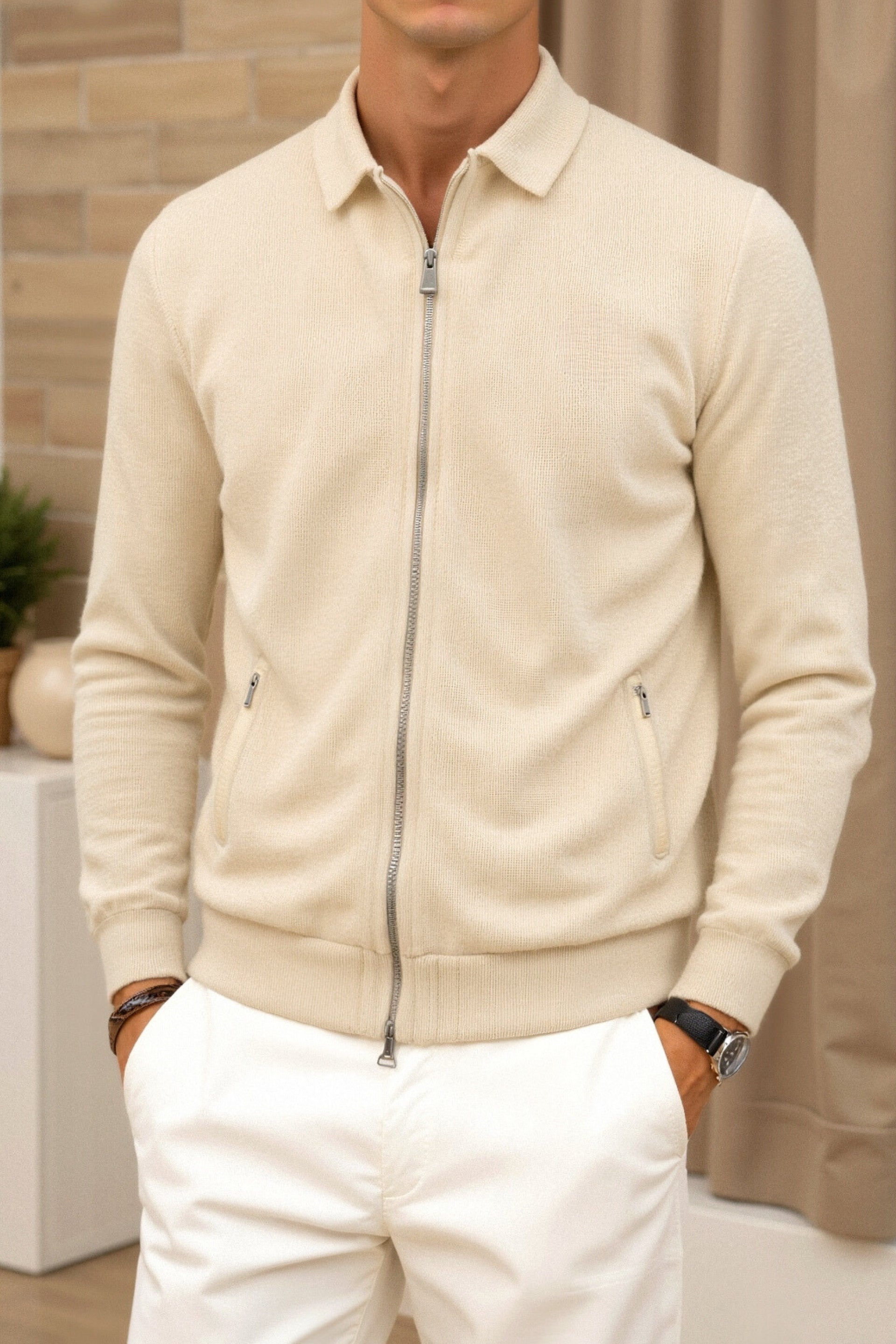 Belmont Premium Polo Collar Design Track Jacket