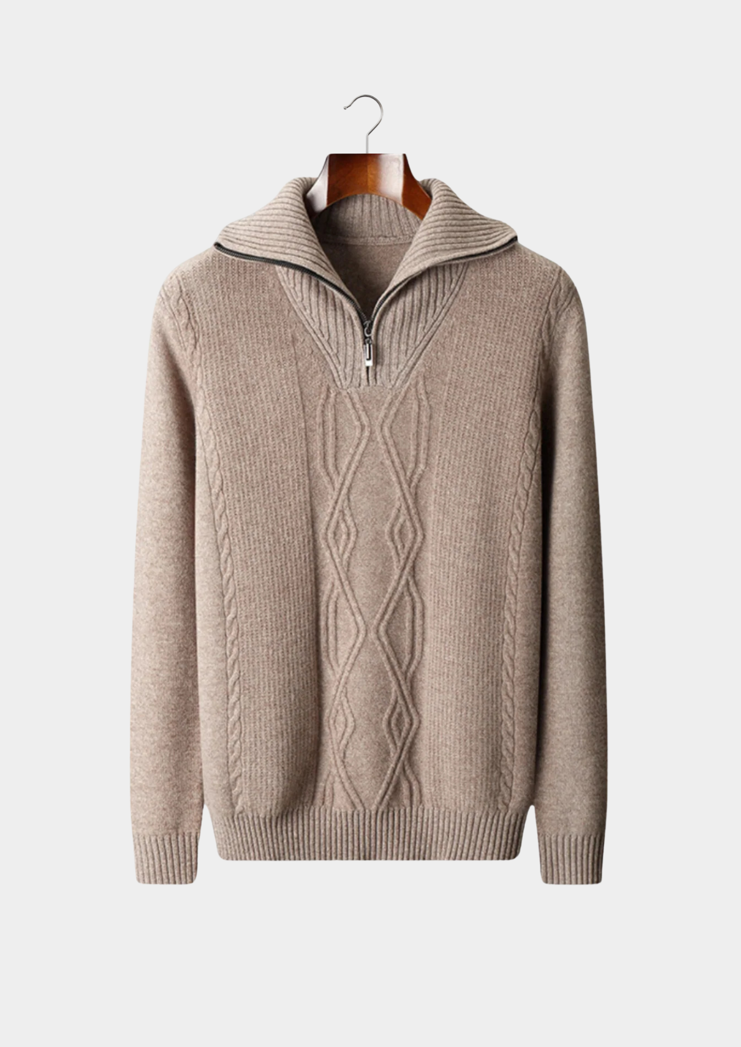 BELMONT WOOL QUARTER ZIP SWEATER