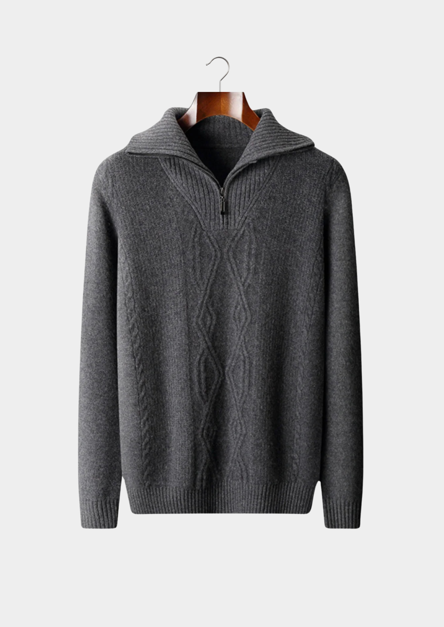 BELMONT WOOL QUARTER ZIP SWEATER