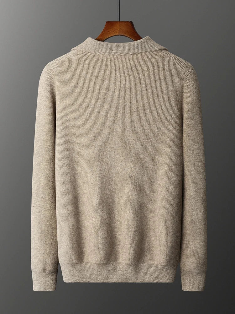 Belmont Cashmere Half Zip Sweater