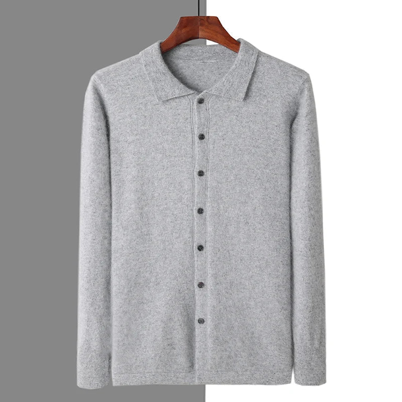 Belmont Cashmere Polo Button