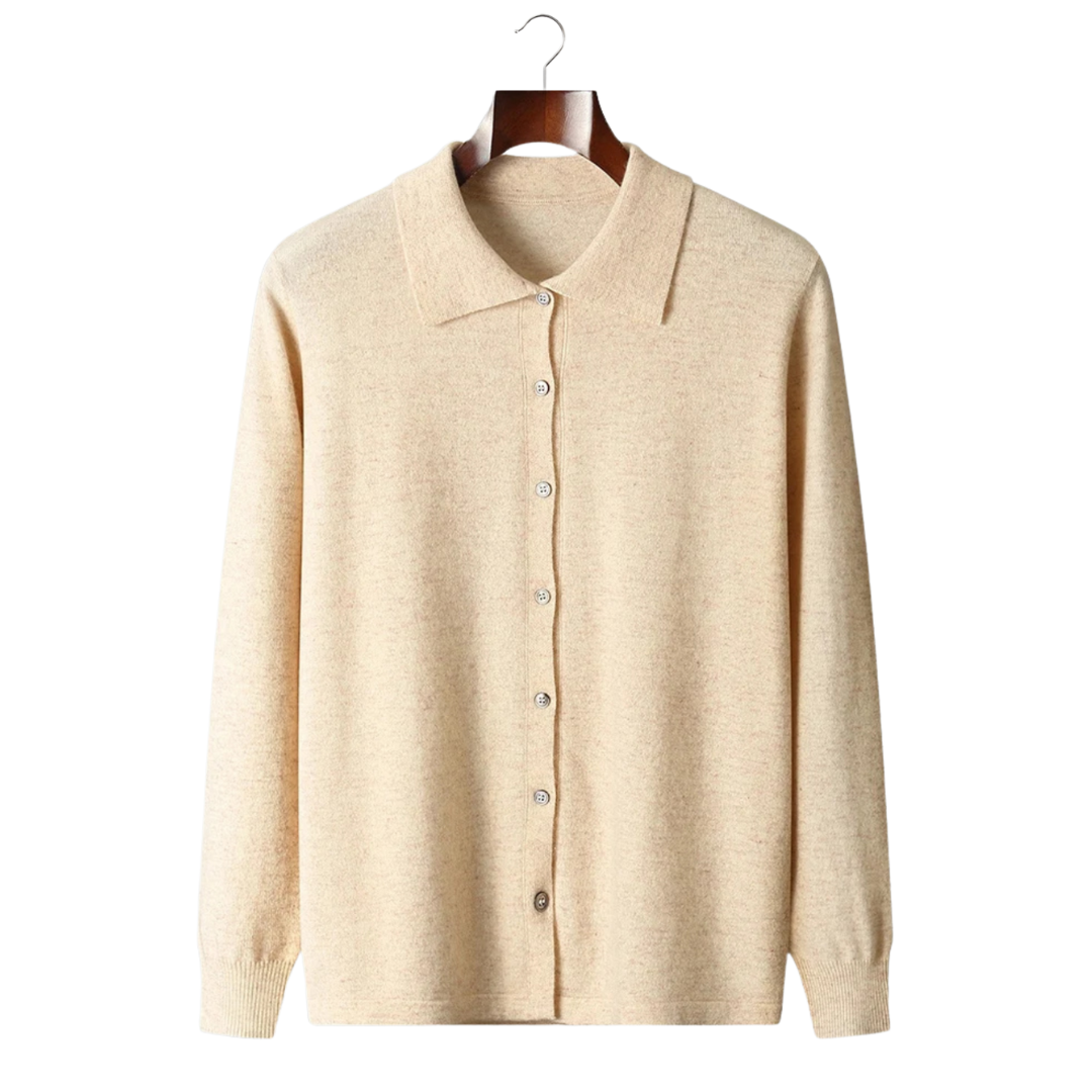 Belmont Cashmere Polo Sweater