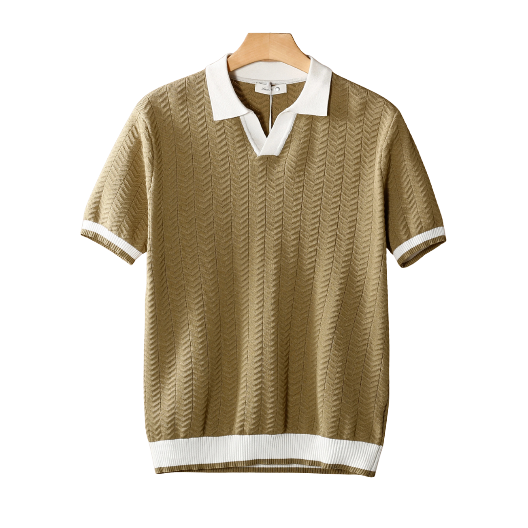 BELMONT CONTRAST TEXTURED POLO