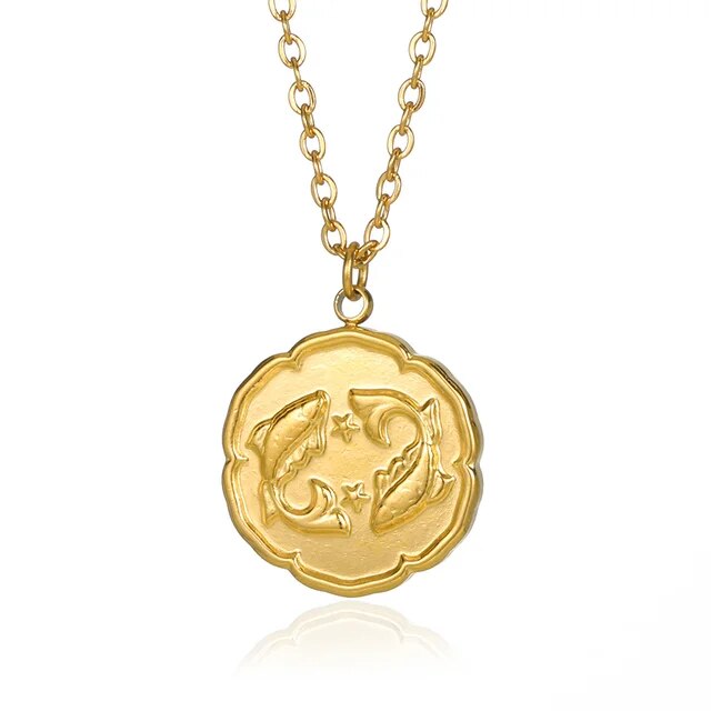 BELMONT- Zodiac Sign Necklace - Gold