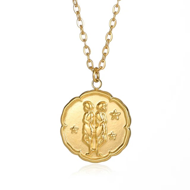 BELMONT- Zodiac Sign Necklace - Gold