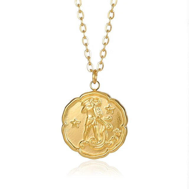 BELMONT- Zodiac Sign Necklace - Gold