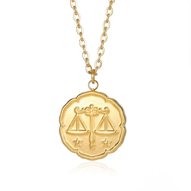 BELMONT- Zodiac Sign Necklace - Gold