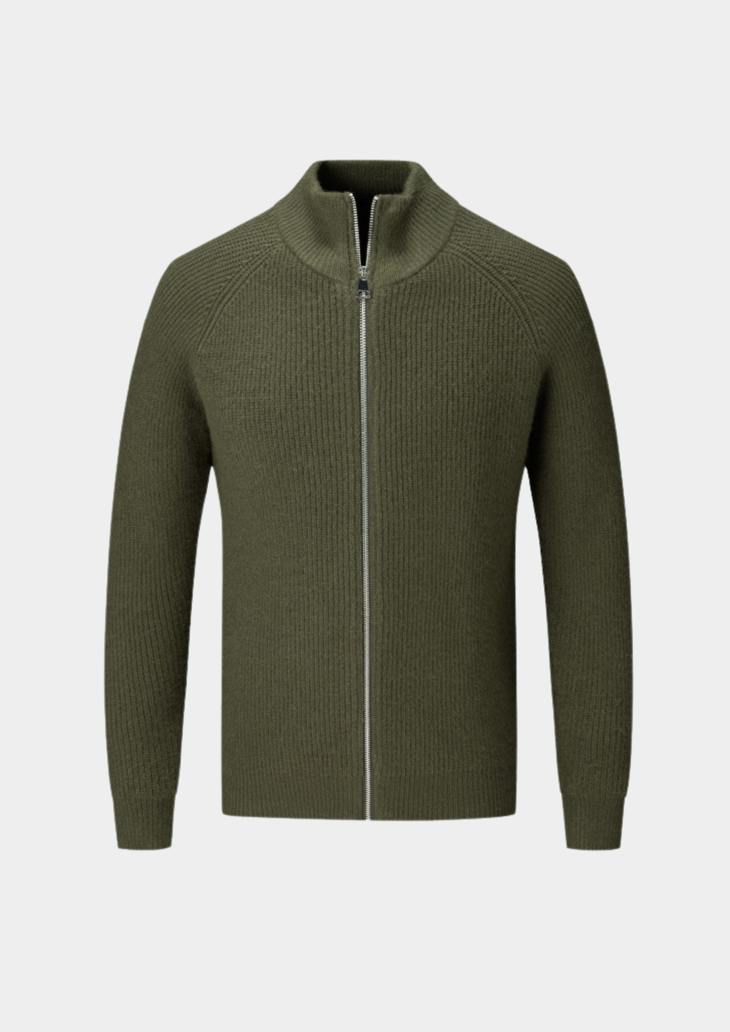 Belmont 100% Wool Zip Cardigan