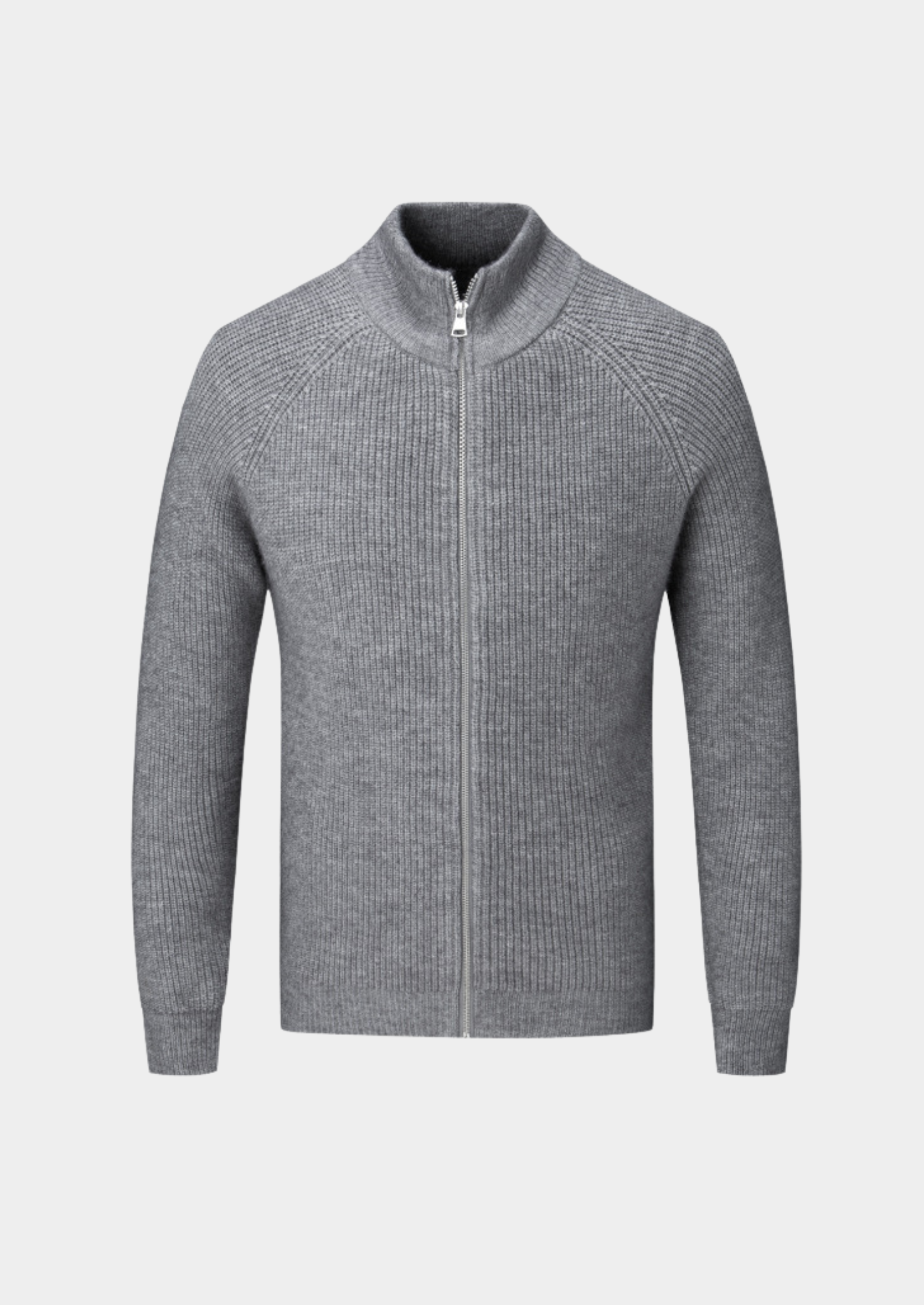 Belmont 100% Wool Zip Cardigan