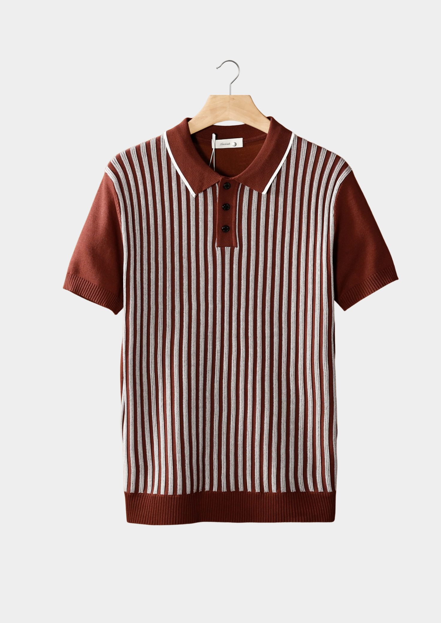 BELMONT VERTICAL STRIPED POLO