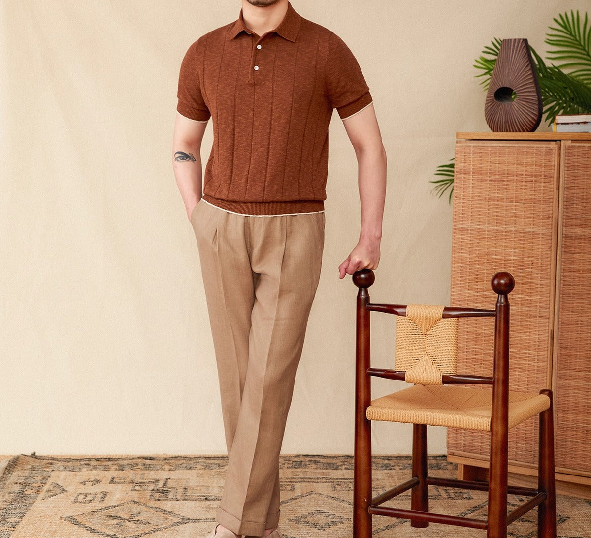 Belmont Cotton Blend Short Sleeve Polo Shirt