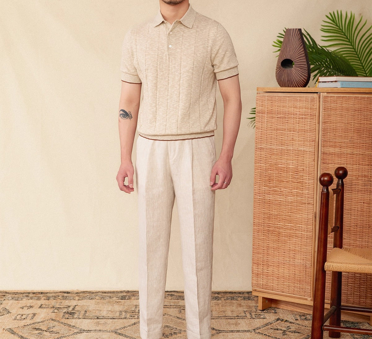 Belmont Cotton Blend Short Sleeve Polo Shirt