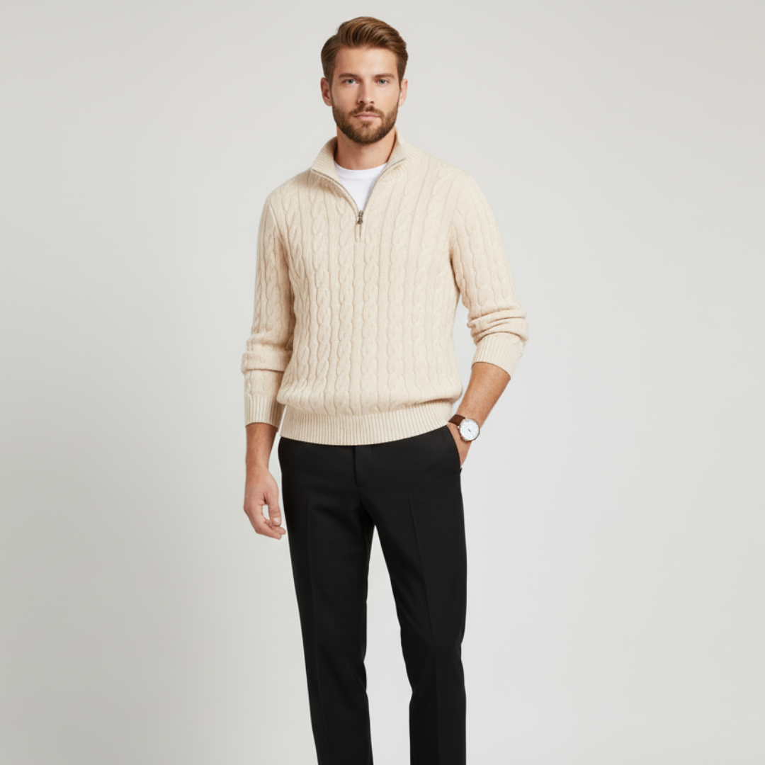 Belmont Constance Half Zip Sweater
